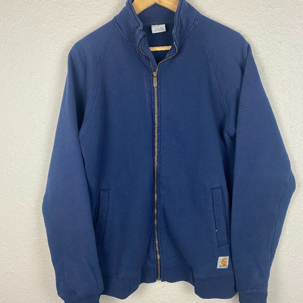 Vintage Carhartt Full Zip Work Wear Sweater